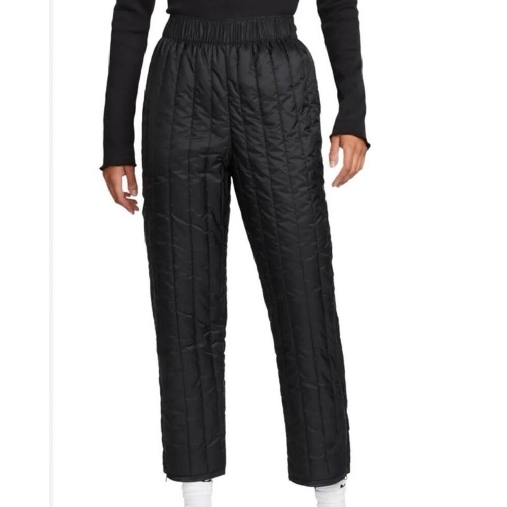 Nike Tech Pack Therma-FIT Womens L Black Quilted Insulated Taper Pants gorpcore